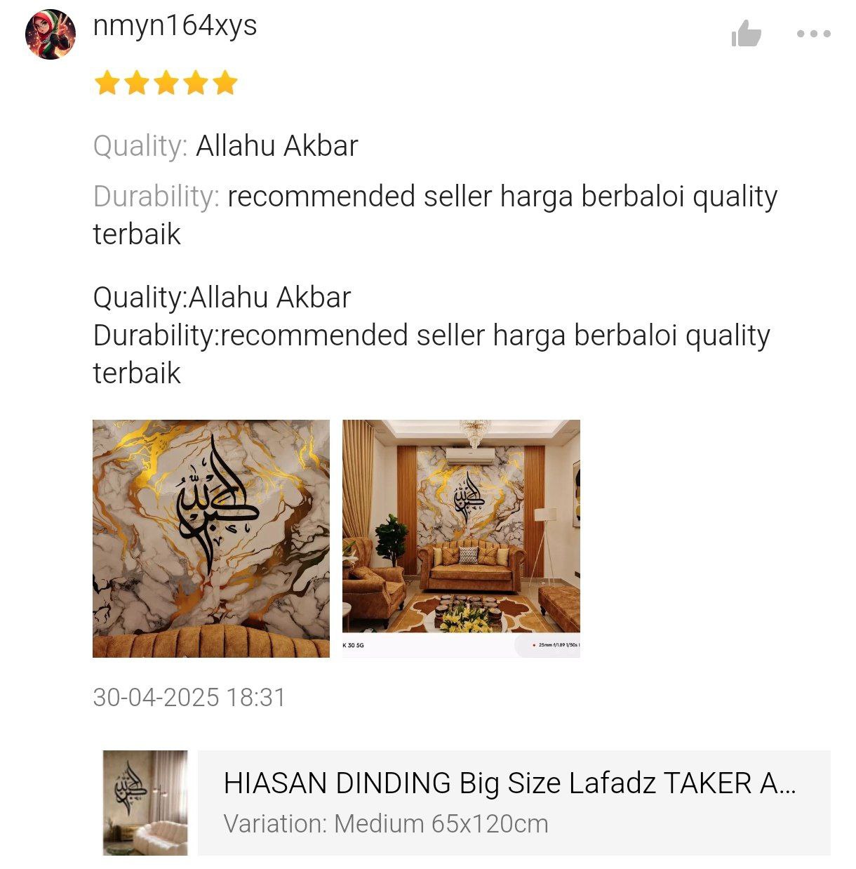 testimoni ameera project